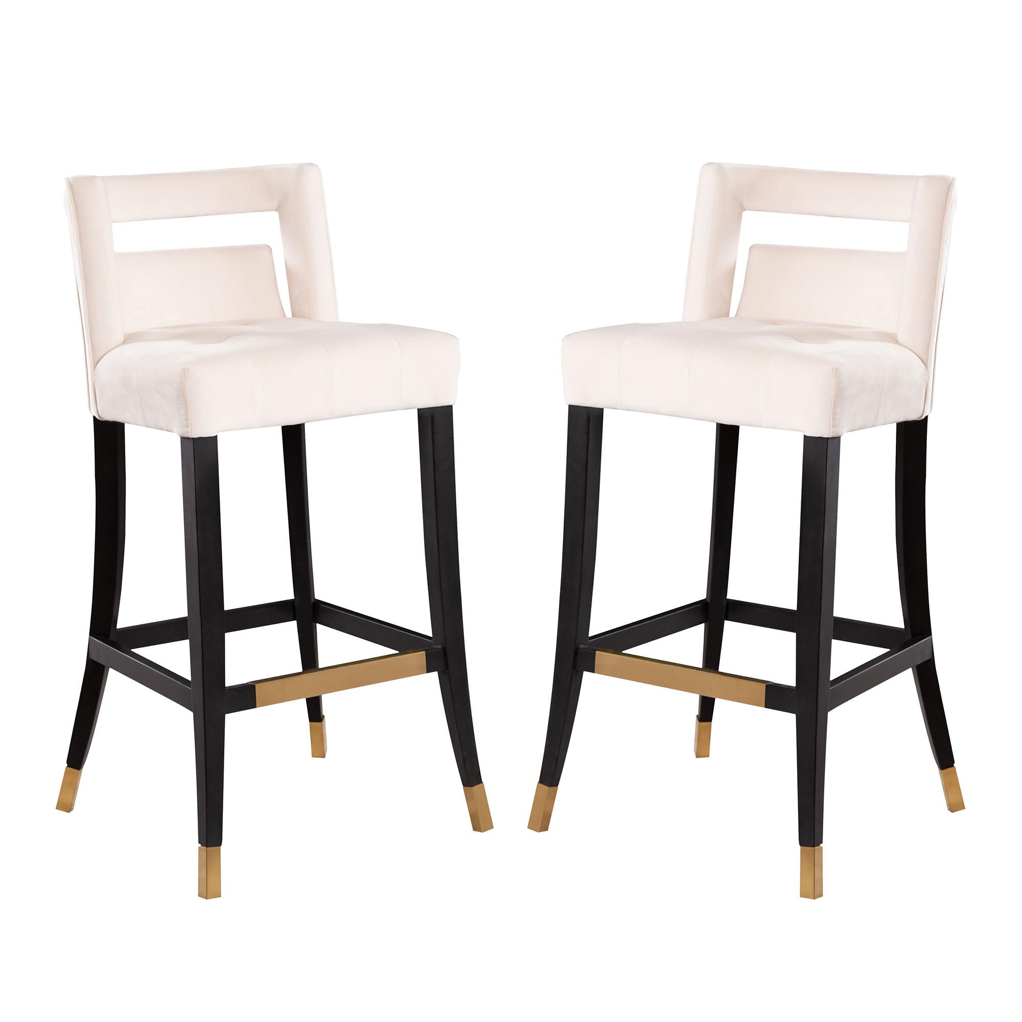 Rent to Own Abbyson Two Jemma Velvet Bar Stools at Aaron s today